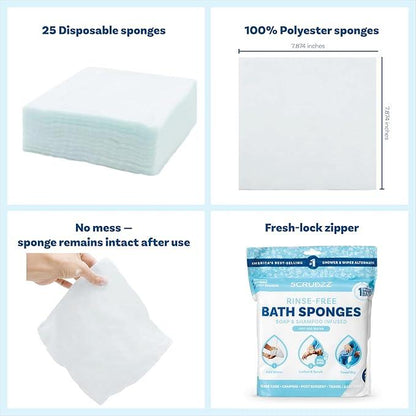 Rinse-Free Bath Sponges by Camora™